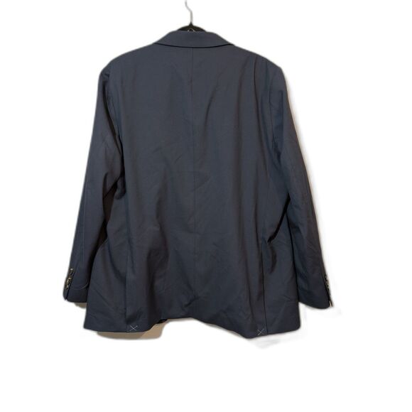 Men's Tailored Fit Blazer -Haggar H26- Blue Size 48RRR NWOT - Picture 3 of 11